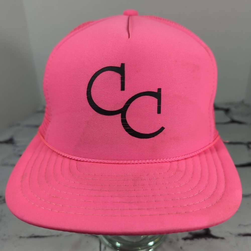 CC Vintage Neon Pink Snapback Trucker Hat
